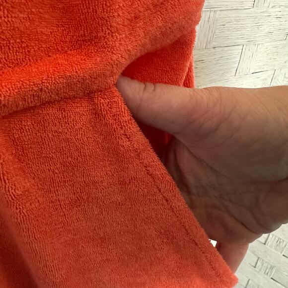 Marine layer women’s rapper Terry cloth orange cream coastal summer preppy - Picture 15 of 16